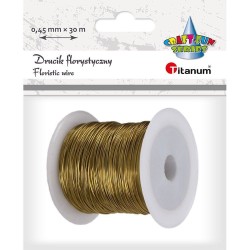 Drucik (400142) k:150-55 Titanum Craft-Fun Series florystyczny kolor: złoty 30 m (339369)