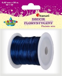 Drucik florystyczny Titanum Craft-Fun Series 0,45mm x 30m niebieski (PJ499)