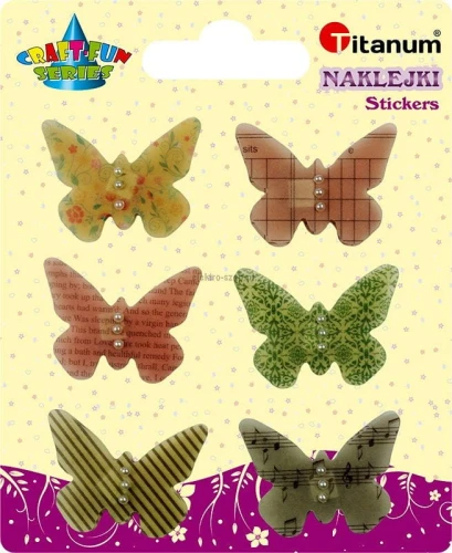 Naklejka (nalepka) Titanum Craft-Fun Series motyle (1891)