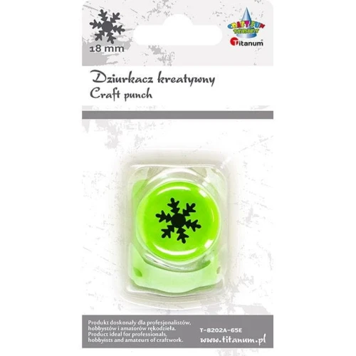 Dziurkacz ozdobny Titanum Craft-Fun Series 18mm płatek śniegu (T-8202A-65E)