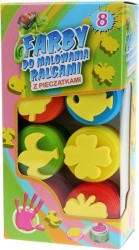 Farba do malowania palcami Titanum 15 ml 8 kol. (2351)