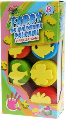 Farba do malowania palcami Titanum 15 ml 8 kol. (2351)