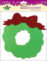 Ozdoba piankowa Titanum Craft-Fun Series wieniec bożonarodzeniowy 4 szt