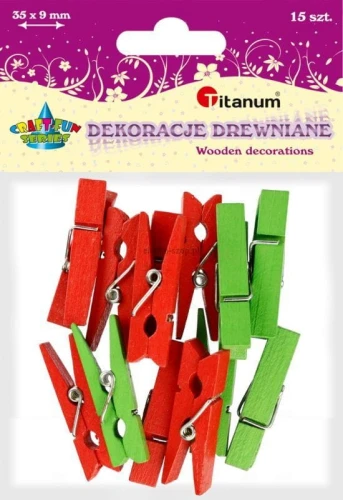 Ozdoba drewniana Titanum Craft-Fun Series klamerki (C292CZ/ZI)
