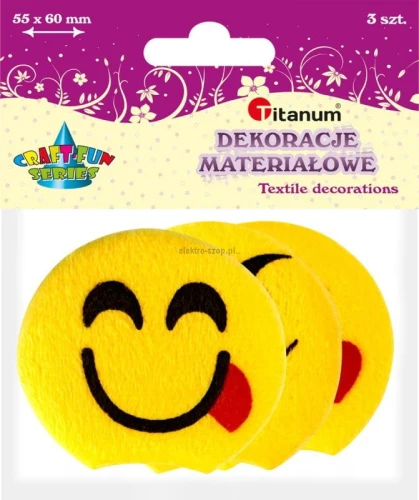 Ozdoba materiałowa Titanum Craft-Fun Series emotikony (BY287)