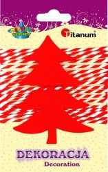 Ozdoba filcowa Titanum Craft-Fun Series choinka + sznurek (DIY16025)