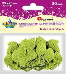Listki materiałowe Titanum Craft-Fun Series zielone