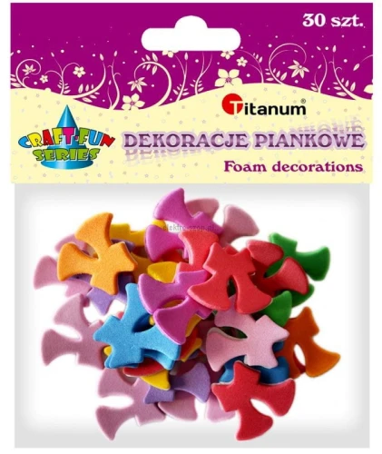 Ozdoba piankowa Titanum Craft-Fun Series kokardki 30 szt (284835)