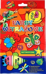 Farba do malowania na szkle Titanum 22 ml 6 kol. (3037)