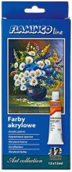 Farba akrylowa Flamingo Line kolor: mix 12 ml