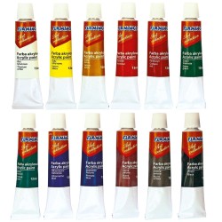 Farba akrylowa Flamingo Line kolor: mix 12 ml
