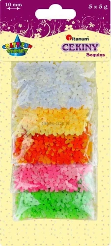 Cekiny Titanum Craft-Fun Series kwiaty mix 5 g (CPK5x5)