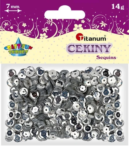 Cekiny Titanum Craft-Fun Series okrągłe 7mm 14 g (CM6S)