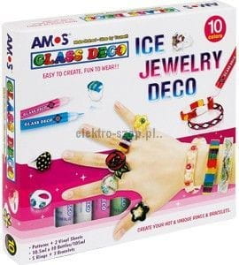 Farba do malowania na szkle Amos kolor: mix 10,5 ml 8 kol. (GD10P10IJ)