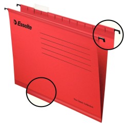 Teczka zawieszkowa Esselte PENDAFLEX A4 - czerwony 210 g (90316)