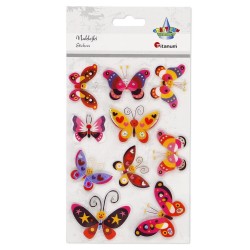 Naklejka (nalepka) Titanum Craft-Fun Series foliowe 3D motyle (MXM-005)