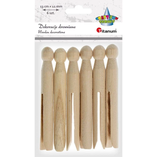 Ozdoba drewniana Titanum Craft-Fun Series klamerki retro (175037X)