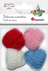 Ozdoba materiałowa Titanum Craft-Fun Series czapeczki włóczkowe (172284)
