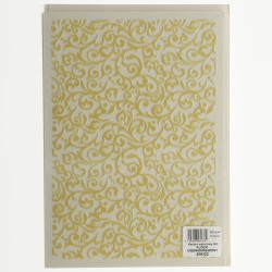 Papier ozdobny (wizytówkowy) Galeria Papieru welurowy flock ciemnokremowy 220g A4 - kremowy 220 g (208322)