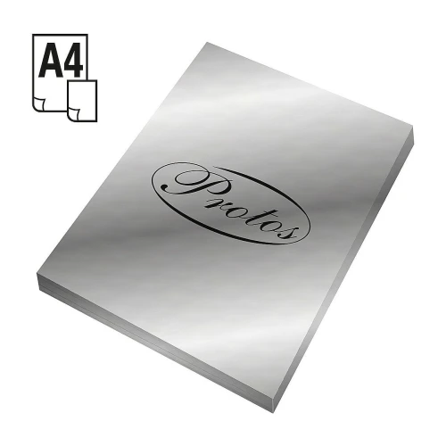 Papier kolorowy Protos A4 - Srebrny 170 g