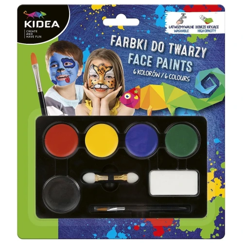Farba do malowania twarzy Derform kidea (FDT6KA)