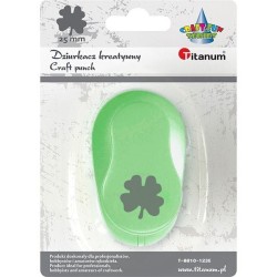 Dziurkacz ozdobny Titanum Craft-Fun Series 25mm koniczynka czterolistna (T-8810-123e)