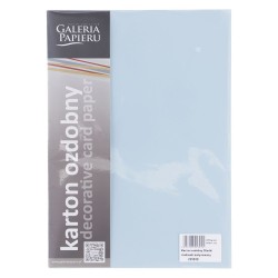 Papier ozdobny (wizytówkowy) Galeria Papieru gładki A4 - niebieski 210 g (205508)