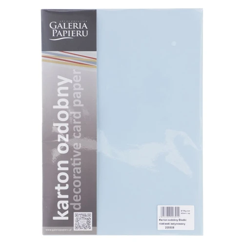 Papier ozdobny (wizytówkowy) Galeria Papieru gładki A4 - niebieski 210 g (205508)