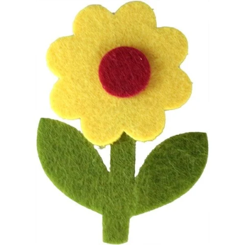 Ozdoba filcowa Titanum Craft-Fun Series kwiatki z łodygą (EA081)