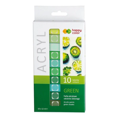 Farba akrylowa Happy Color kolor: zielony 12 ml (HA 7370 0012-G10)