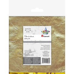 Folia ozdobna Titanum Craft-Fun Series do złoceń arkusze - złota 140 mm x 140 mm