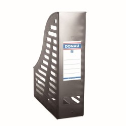 Pojemnik na dokumenty pionowy Donau A4 - dymny 85 mm x 245 mm x 315 mm (7464001-02)