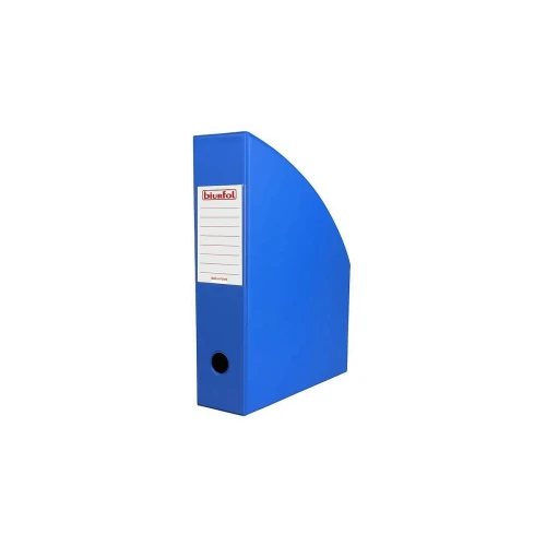 Pojemnik na dokumenty pionowy Biurfol A4 - niebieski 245 mm x 70 mm x 320 mm (SE-35-03)