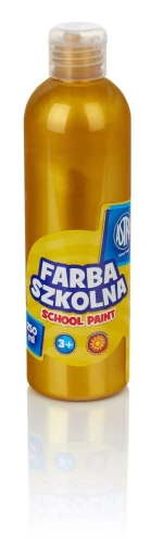 Farby plakatowe Astra szkolne kolor: złoty 250 ml 1 kol.