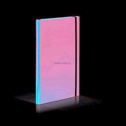 Teczka z szerokim grzbietem na gumkę VauPe CARIBIC skrzydłowa z szeroką gumką A4 kolor: niebieski (342/03)