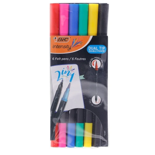 Cienkopis Bic INTENSITY, mix mix mm 6kol. (989694)