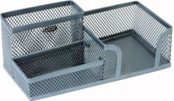 Przybornik na biurko Grand - srebrny (GR-093)