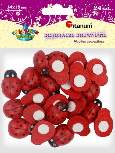 Ozdoba drewniana Titanum Craft-Fun Series biedronki (EE16)