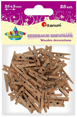 Ozdoba drewniana Titanum Craft-Fun Series klamerki (EB108)