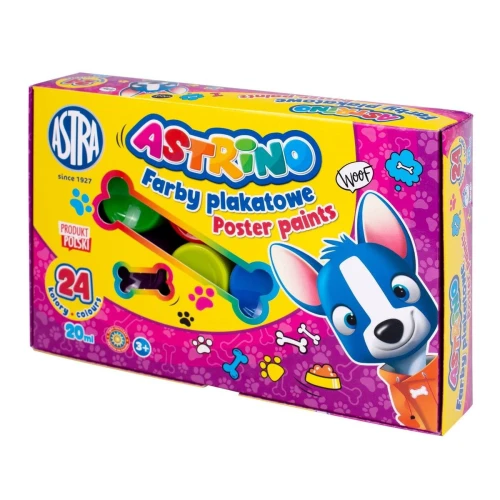Farby plakatowe Astra kolor: mix 20 ml 24 kol. (303221005)