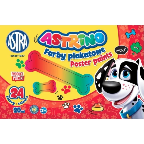 Farby plakatowe Astra kolor: mix 20 ml 24 kol. (303221005)