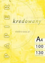 Papier kredowy Kreska A4 - biały 210 mm x 297 mm