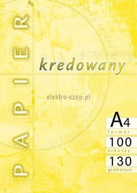 Papier kredowy Kreska A4 - biały 210 mm x 297 mm