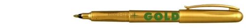 Marker permanentny Centropen, złoty 1,0 mm okrągła końcówka (2670/01)