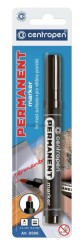Marker permanentny Centropen, czarny 2,5 mm okrągła końcówka (8566)