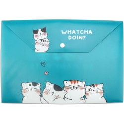 Teczka plastikowa na zatrzask Happy Color A4 kolor: mix (MG ADM929FM)