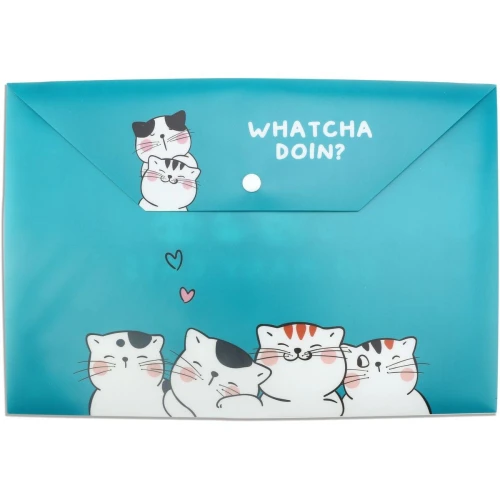 Teczka plastikowa na zatrzask Happy Color A4 kolor: mix (MG ADM929FM)