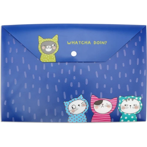 Teczka plastikowa na zatrzask Happy Color A4 kolor: mix (MG ADM929FM)