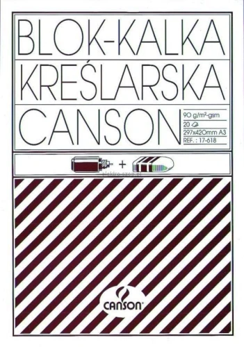 Kalka kreślarska Canson A3 - przezroczysty 90 g 297 mm x 420 mm (200005323)
