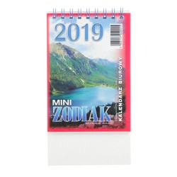 Kalendarz biurkowy Wydawnictwo Telegraph MINI ZODIAK biurkowy stojący 85 mm x 120 mm (H7)